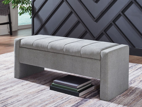 Akselman - Storage Bench - Gray - view 4