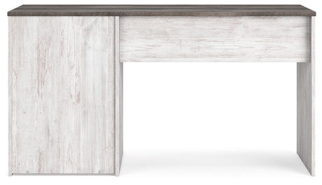 Shawburn - White / Dark Charcoal Gray - Home Office Desk by Signature Design by Ashley® | Bel Furniture