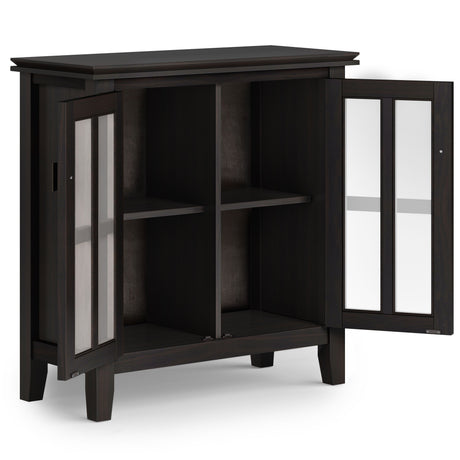 Artisan - Low Storage Cabinet - Hickory Brown by Simpli-Home | Bel Furniture