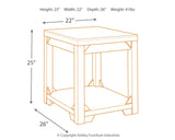 Fregine - Whitewash - Rectangular End Table by Signature Design by Ashley® | Bel Furniture