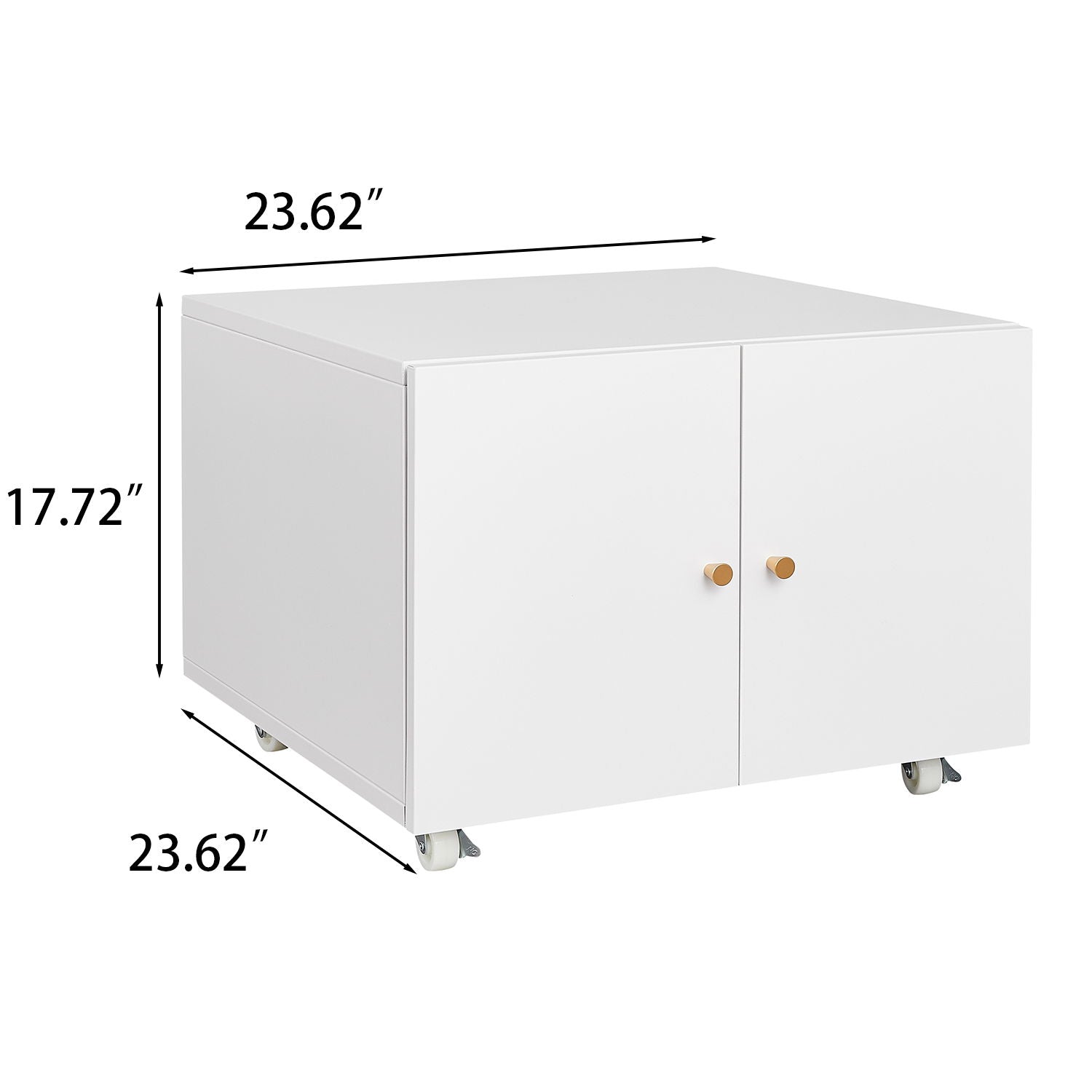 Office Furniture Copier Cabinet 2 Door Steel Copier Stand Mobile Pedestal File Printer Stand