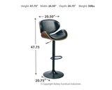 Bellatier - Adjustable Height Barstool by Signature Design by Ashley® | Bel Furniture