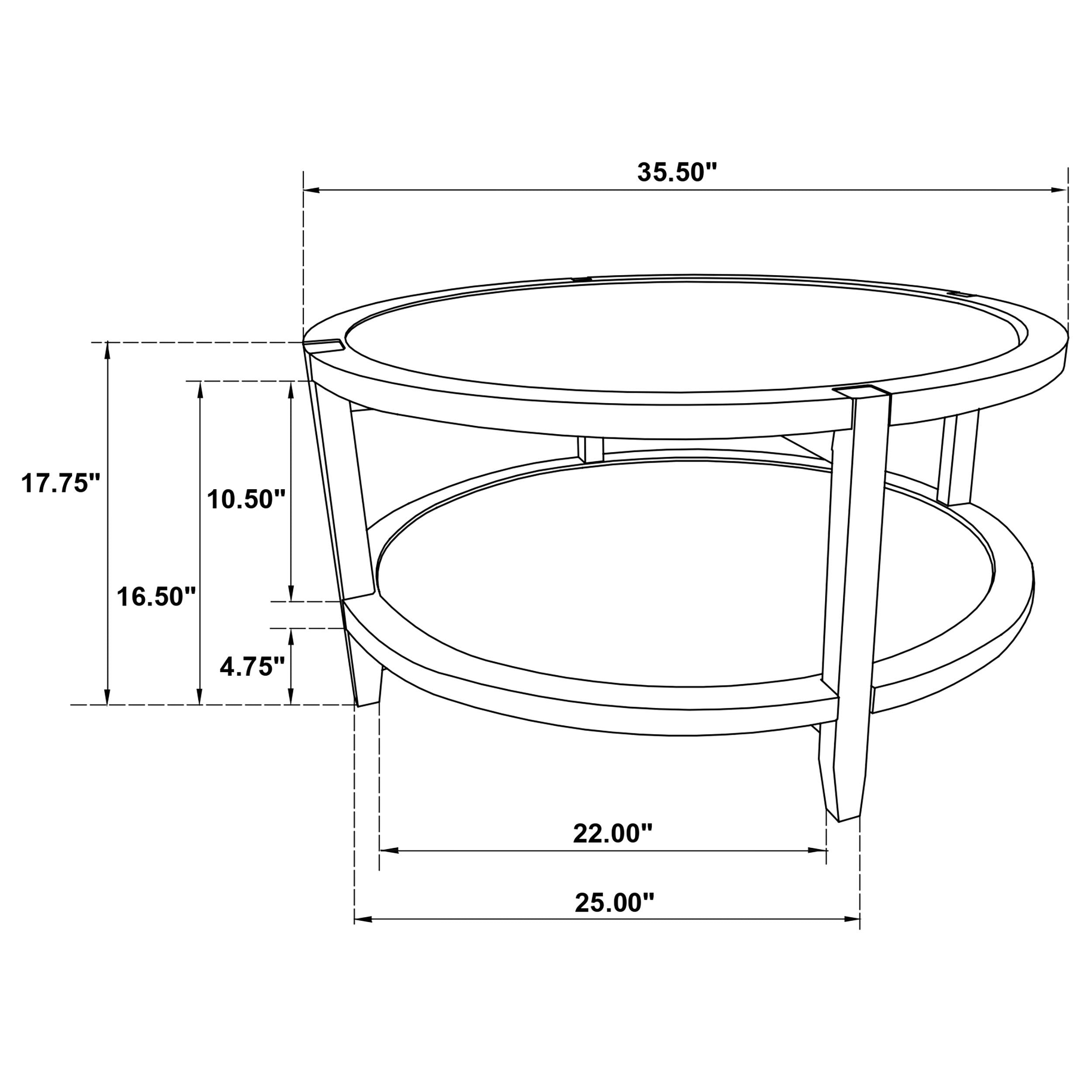 Camillo - Round Solid Wood Coffee Table - Maple