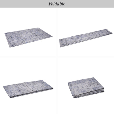 Maval - 2' X 3' Washable Area Rug - Blue / Cream by Naar Rug | Bel Furniture
