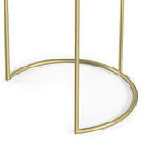 Ashley - 2 Piece Nesting Table - Gold by Simpli-Home | Bel Furniture
