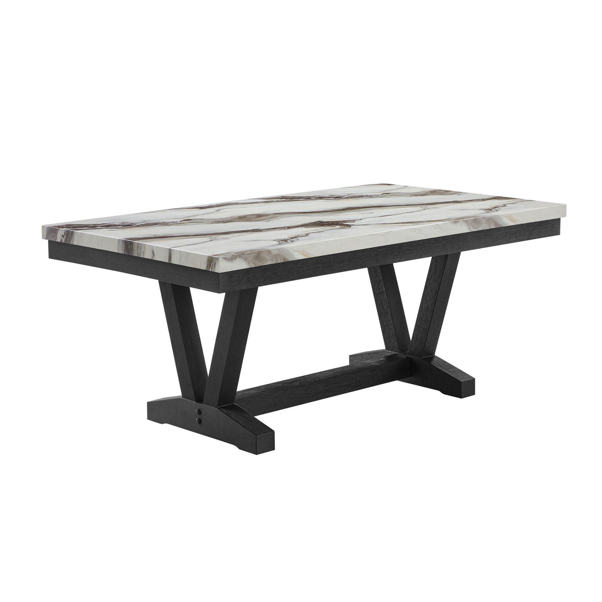 Panda Table Enginner Panda - Dining Table And Trestle Base - Black | BEL Furniture