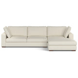 Charlie - Upholstered Deep Seater Sectional Sofa Beige Right Arm Facing by Simpli-Home | Bel Furniture