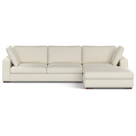 Charlie - Upholstered Deep Seater Sectional Sofa Beige Right Arm Facing by Simpli-Home | Bel Furniture