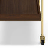 Jace - Bar Cart - Cognac by Simpli-Home | Bel Furniture