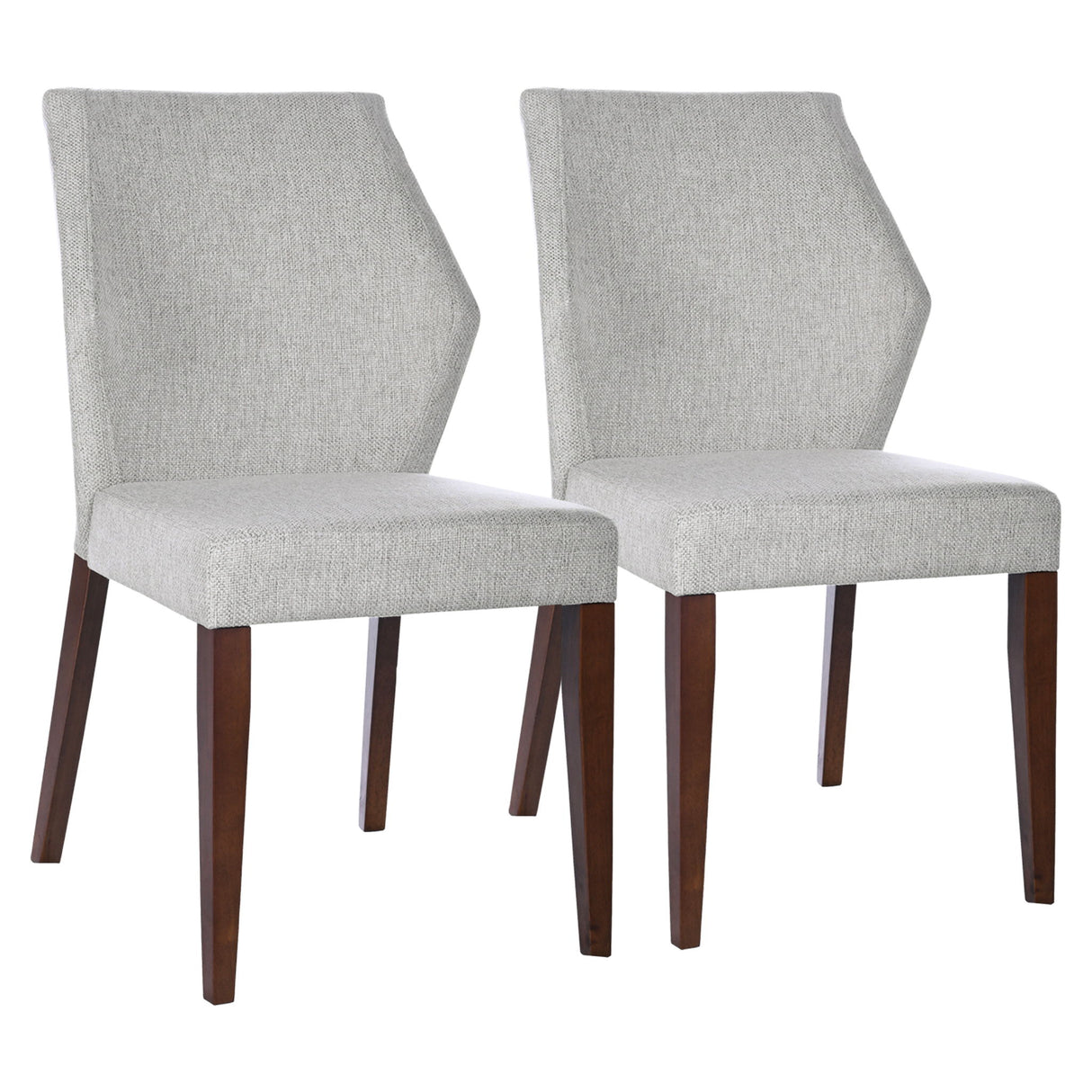 Luca - Dining Chair (Set of 2) - Light Gray by Ashcroft Furniture | Bel Furniture