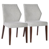 Luca - Dining Chair (Set of 2) - Light Gray by Ashcroft Furniture | Bel Furniture