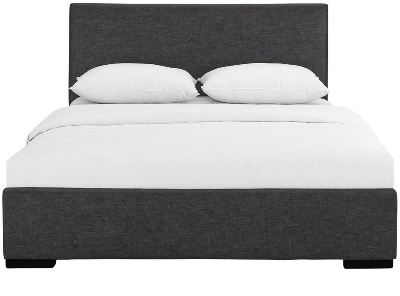 Upholstered Queen Platform Bed - Gray