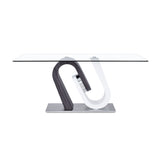 Anne - Dining Table - White / Gray