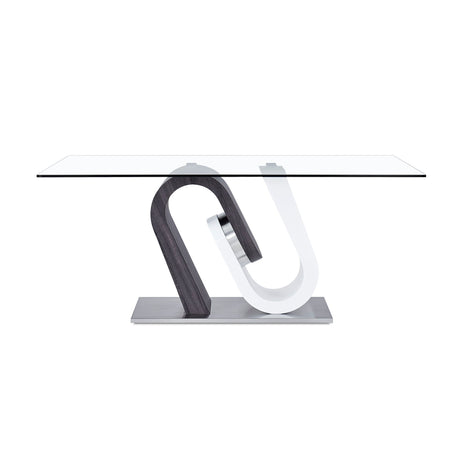 Anne - Dining Table - White / Gray - view 3