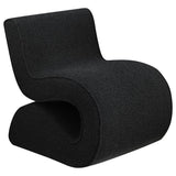 Ronea - Boucle Upholstered Armless Curved Chair Dark Gray by Coaster Fine Furniture | Bel Furniture