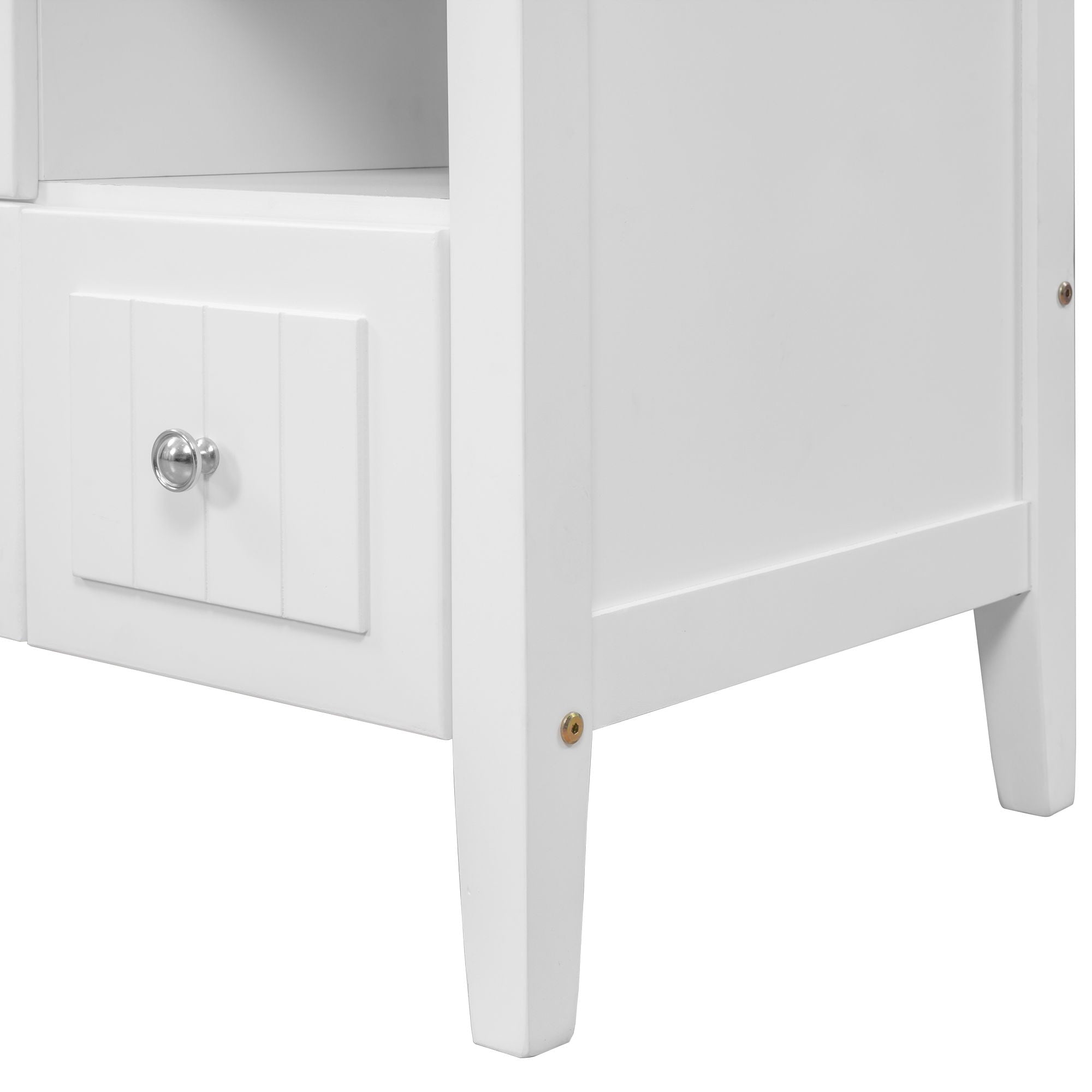 Bathroom Vanity Base Only, Solid Wood Frame And MDF Boards