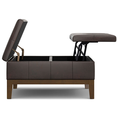 Dover - Multifunctional Lift Top Coffee Table Storage Ottoman - view 14