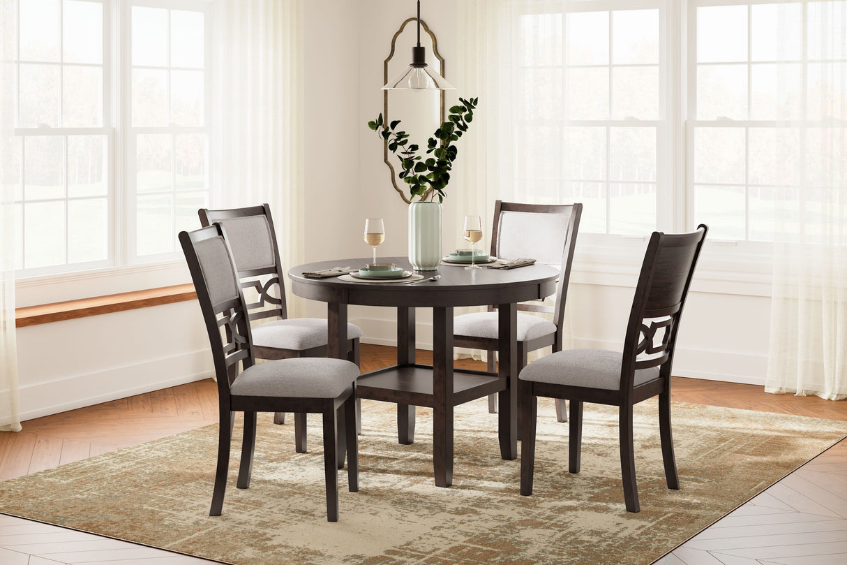 Langwest - Brown - Dining Room Table Set (Set of 5) by Signature Design by Ashley® | Bel Furniture
