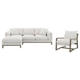 Geneva - Boucle Upholstered Sectional Chaise Sofa - Sand by Coaster Fine Furniture | Bel Furniture
