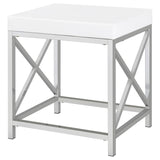 Eliza - Vanity Set With Lighting & Stool - White And Chrome by Coaster Fine Furniture | Bel Furniture