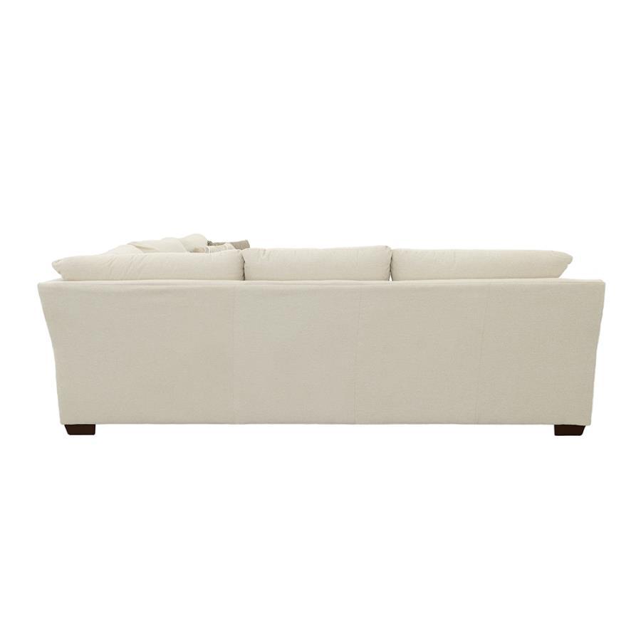 Aria - Upholstered Track Arm Sectional Sofa - Oatmeal