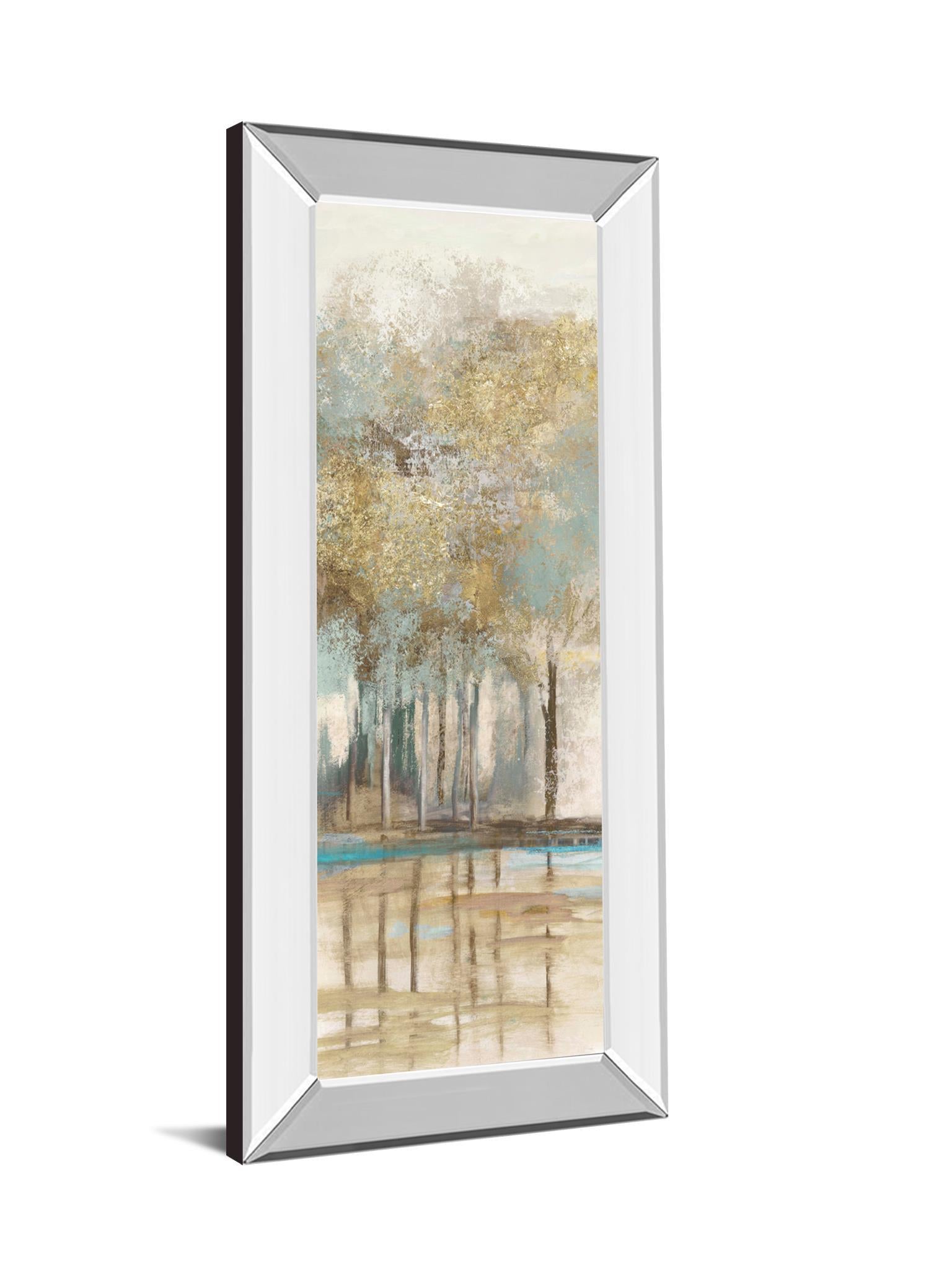 Woodlot II By Allison Pearce - Mirrored Frame Wall Art - Light Brown