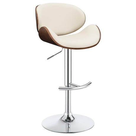 Harris - Adjustable Bar Stool Beige by CoasterEssence | Bel Furniture