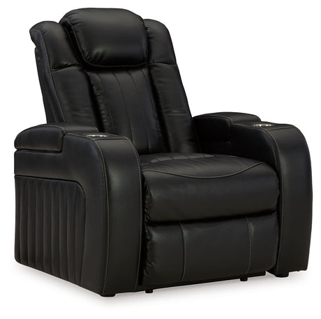 Caveman Den - Midnight - Power Recliner/ Adj Headrest by Signature Design by Ashley® | Bel Furniture