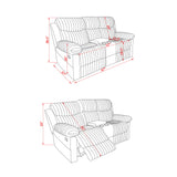 Bruni - Console Reclining Loveseat With Manual Recline