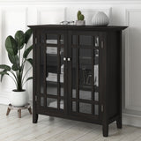 Bedford - Medium Storage Cabinet - Hickory Brown by Simpli-Home | Bel Furniture