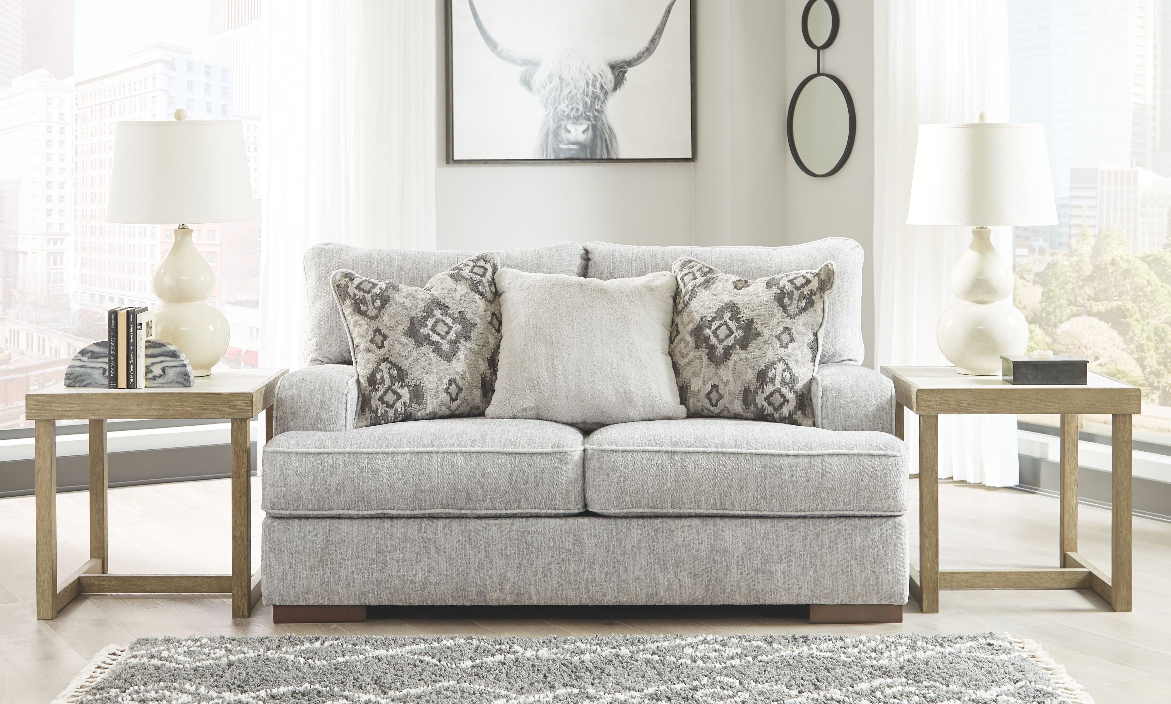 Mercado - Pewter - Loveseat