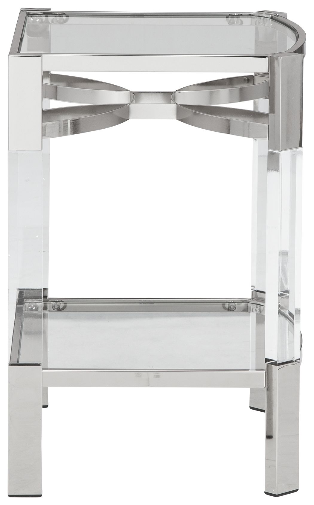 Chaseton - Clear / Silver Finish - Accent Table by Signature Design by Ashley® | Bel Furniture