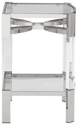 Chaseton - Clear / Silver Finish - Accent Table by Signature Design by Ashley® | Bel Furniture