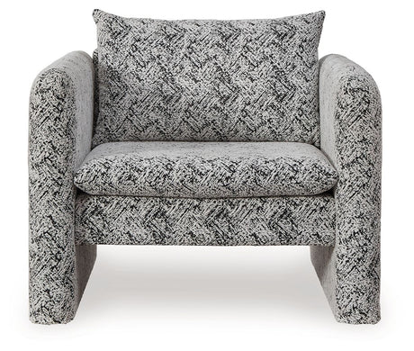 Kenbell - Black / White - Accent Chair by Signature Design by Ashley® | Bel Furniture