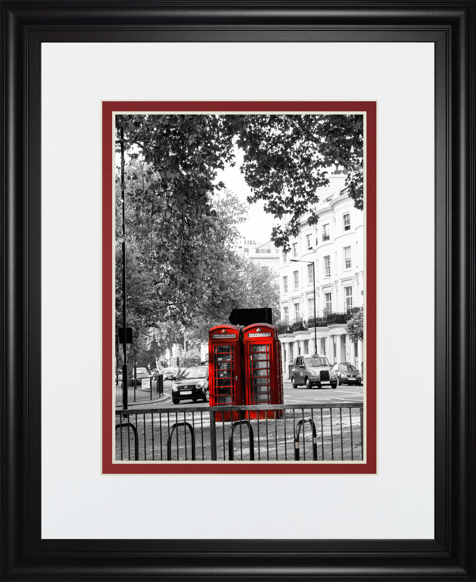 Telephone By Emily Navas - Framed Print Wall Art - Black