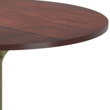 Radford - Round Dining Table - Walnut by Simpli-Home | Bel Furniture