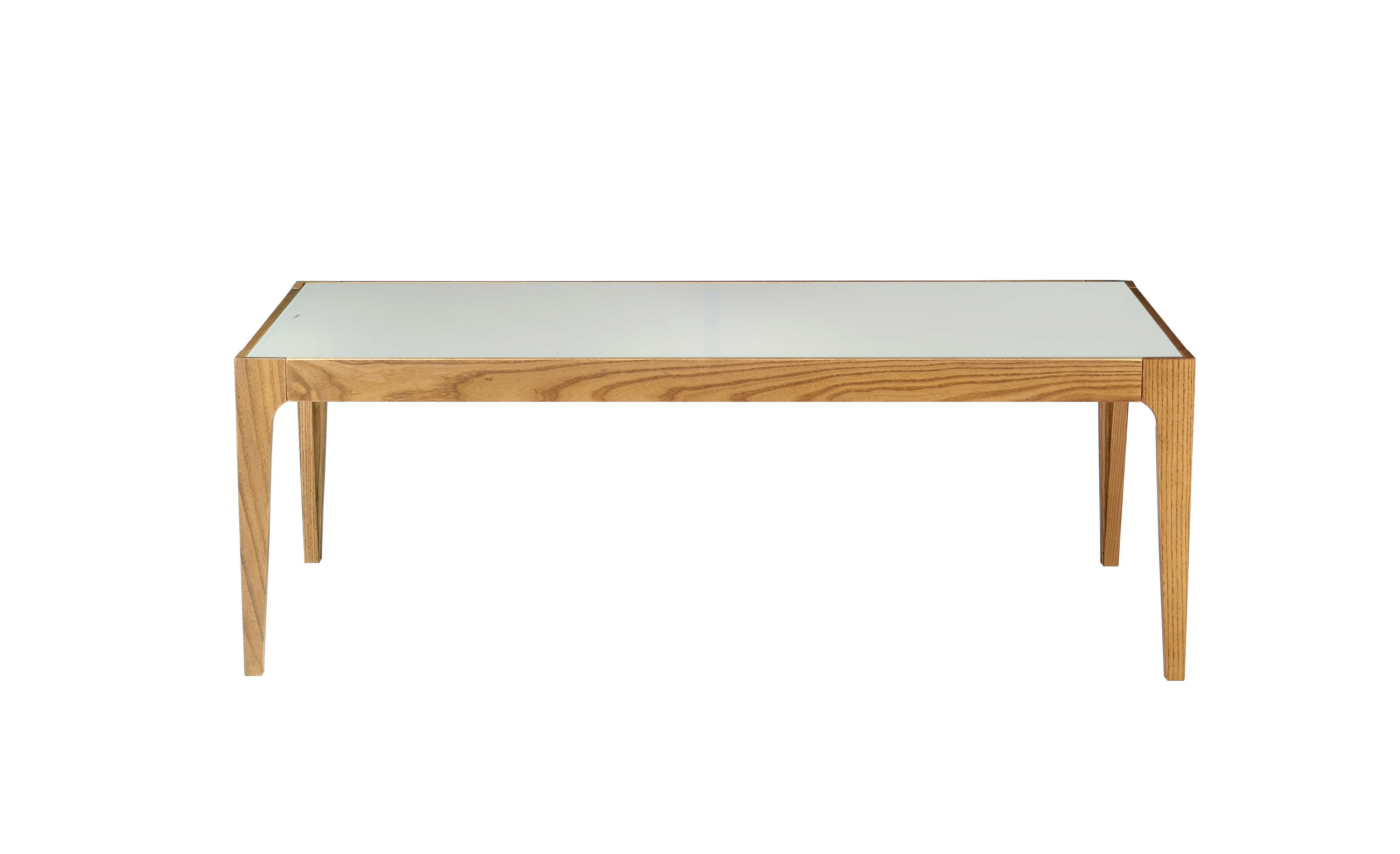 Gwynn - Frosted Glass Top Coffee Table - Natural