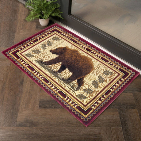 Nature's Nest - GC_CBL3007 Lodge Area Rug by Icona Home Decor | Bel Furniture