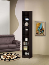 Eliam - 8-Shelf Bookcase - Cappuccino by CoasterEveryday | Bel Furniture
