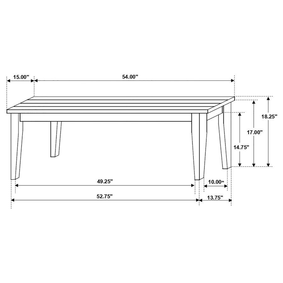 Kingman - Wood Dining Bench - Distressed White