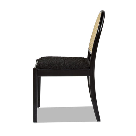Panama - Curved Cane Side Dining Chair (Set of 2) by Jennifer Taylor Home | Bel Furniture