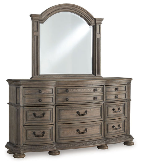 Ardenfield - Light Brown - Dresser And Mirror by Signature Design by Ashley® | Bel Furniture