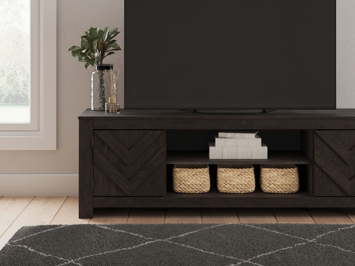 Cayboni - LG TV Stand With Fireplace Option