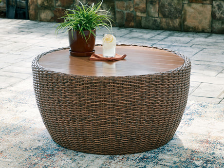 Double Point - Round Cocktail Table - Beige - view 3