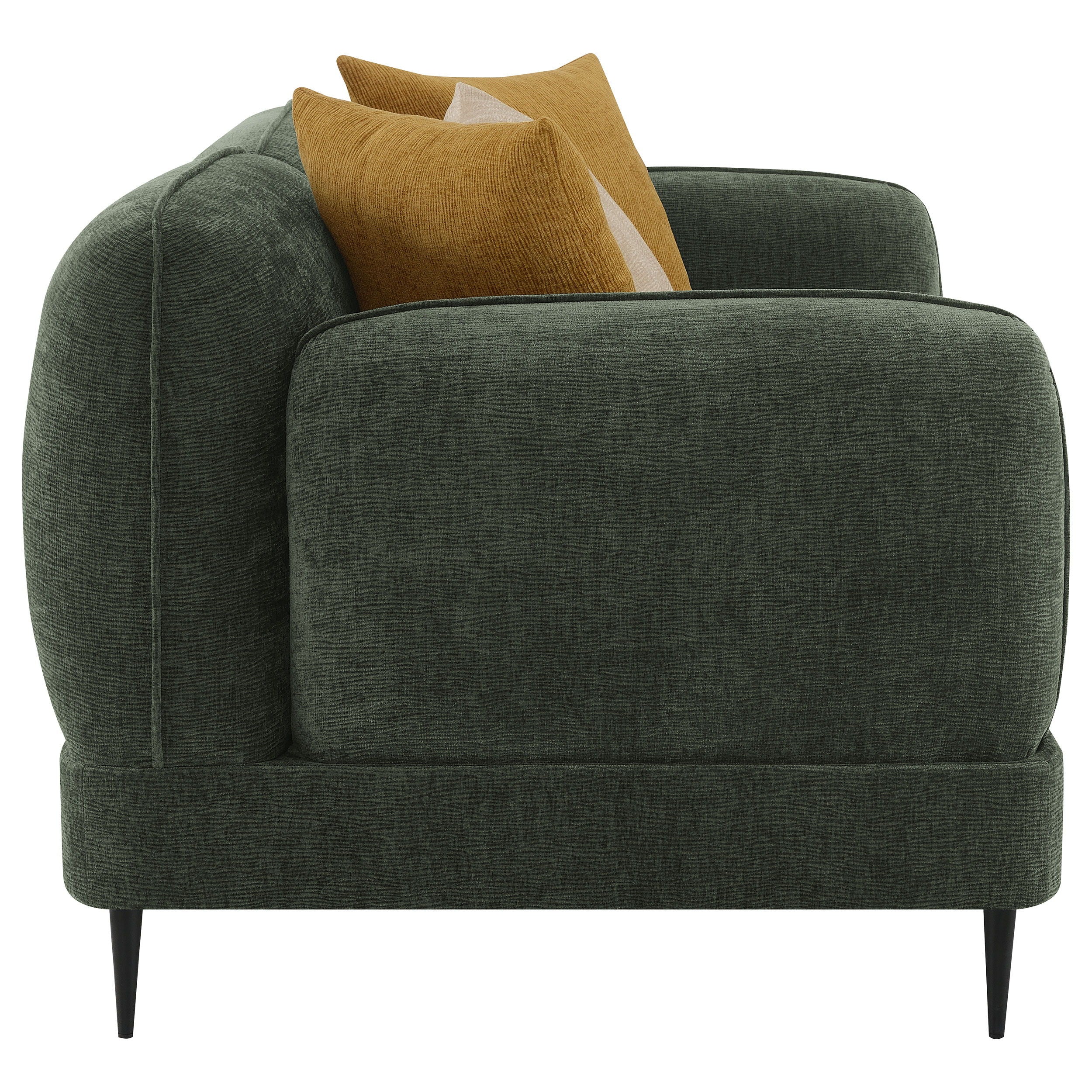 Jade - 2 Piece Chenille Upholstered Sofa Set - Green