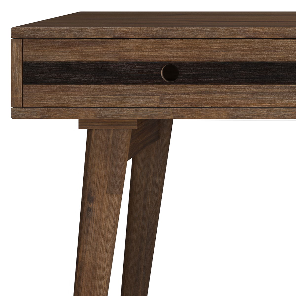 Clarkson - Desk - Rustic Natural Aged Brown by Simpli-Home | Bel Furniture