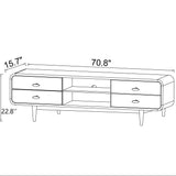 Alexa - TV Stand - Dark Brown / Wood