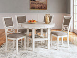 Erinberg - Antique White - Dining Room Table Set (Set of 5) by Signature Design by Ashley® | Bel Furniture