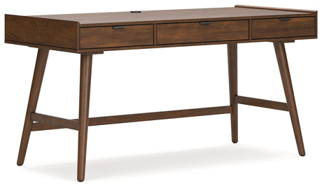 Lyncott - Brown - Home Office Desk by Signature Design by Ashley® | Bel Furniture