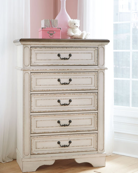 Realyn - Chest - Chipped White - view 4